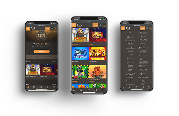 SOL Mobile Casino No Deposit Bonus